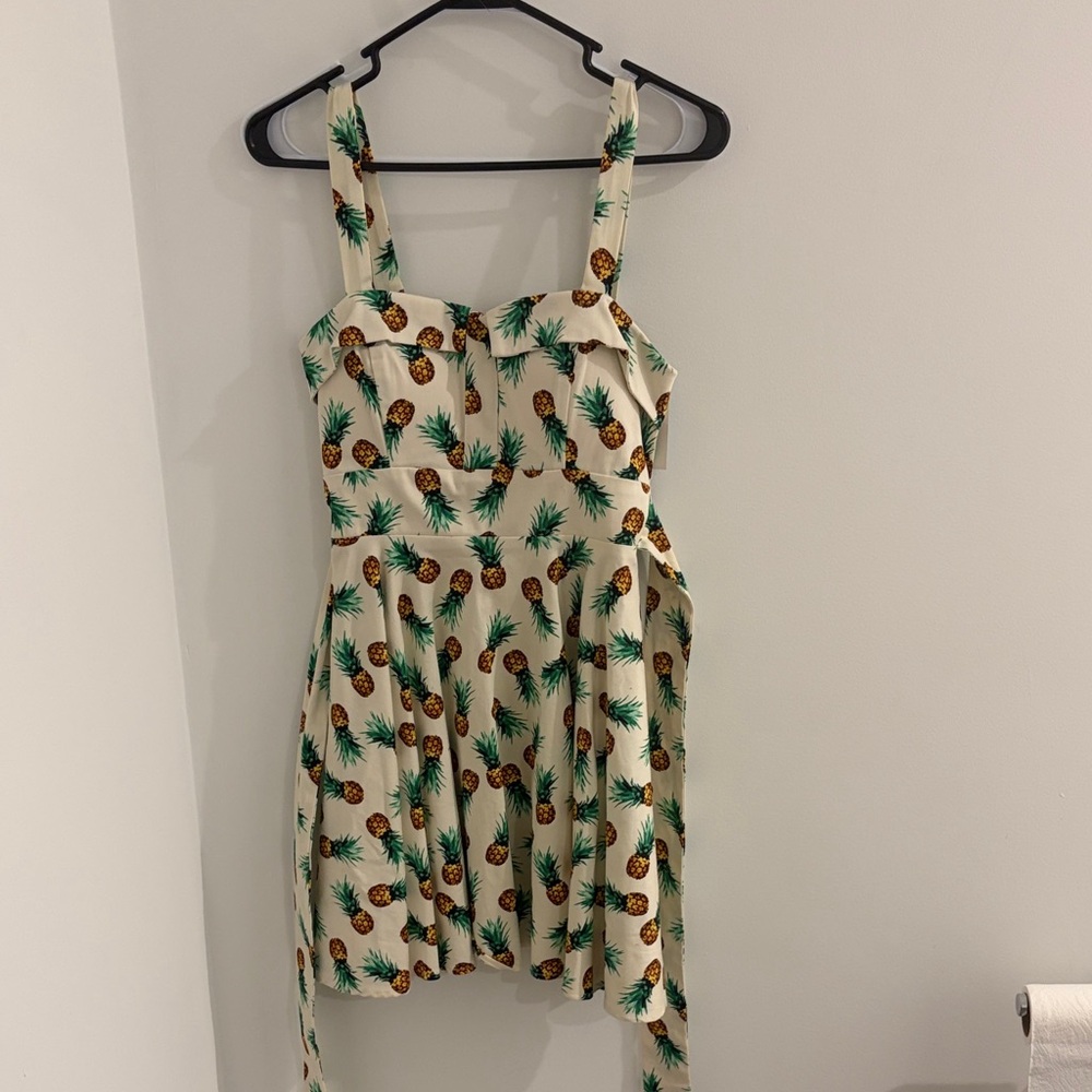 Pineapple Print Dress